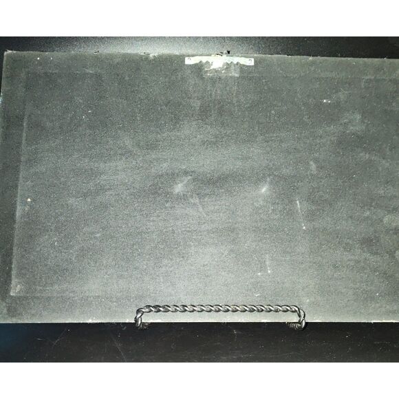 OLD Tibet Silver Hairpin Inlaid Red Coral & Gray Sapphire Dragon in Shadowbox - Picture 5 of 9